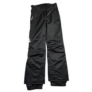 Rossignol Snow Pants Women's Small Black Thermolite Ski Snowboard Zipper Pockets